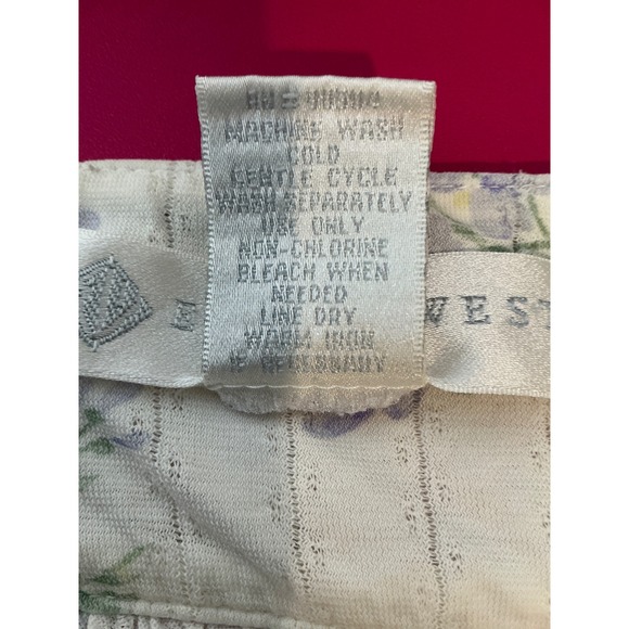 Eileen West Womens Floral Long Nightgown Lace Trim Size M Cottagecore Romantic - Picture 3 of 7